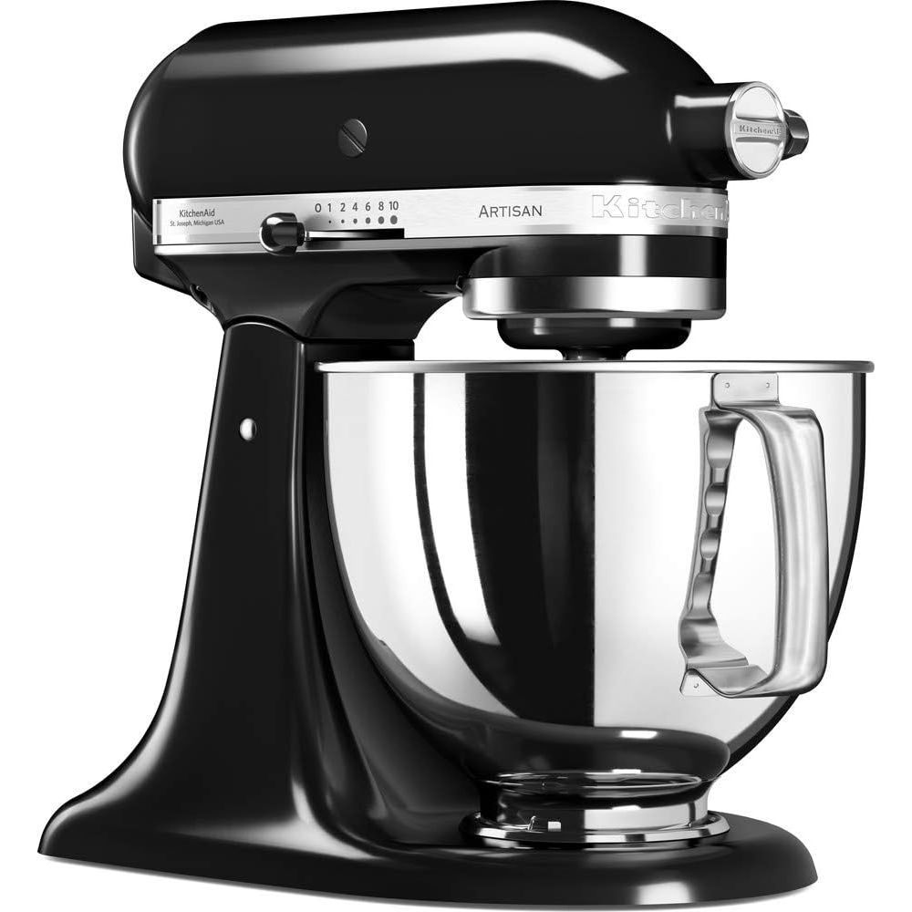 Buy KitchenAid,KitchenAid Artisan Tilt-Head 4.8L Stand Mixer - Onyx Black (5KSM125BOB) - Gadcet UK | UK | London | Scotland | Wales| Near Me | Cheap | Pay In 3 | Food Mixers & Blenders